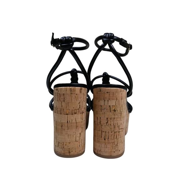 Nine West Womens 9.5 Olander Platform Sandal in Black NEW - Picture 6 of 11